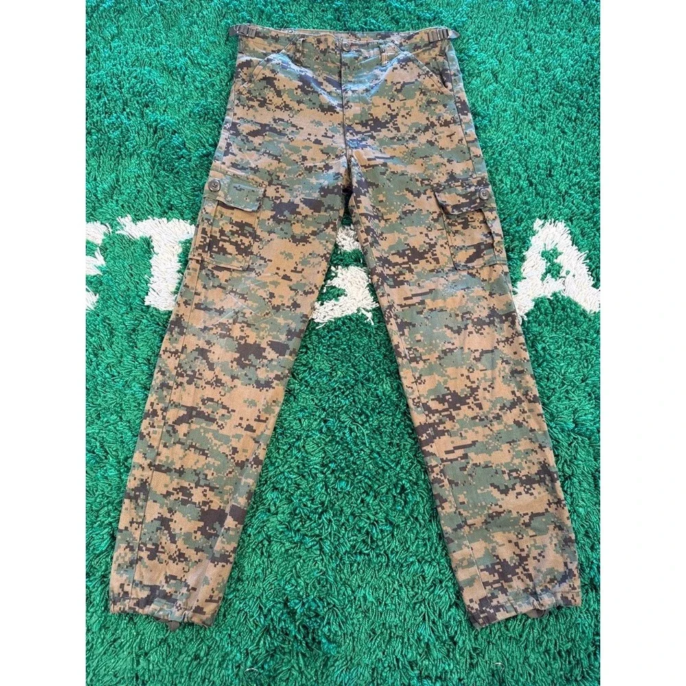 Unbranded Digital Camo Cargo Pants Mens XL Green Excellent MARPAT Tactical BDU